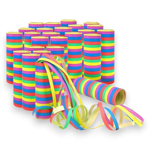 Stelle Filanti Colorate Set da 240 Pezzi (12 Rotoli x 20 Strisce) 4 Colori Brillanti Perfette per Feste, Compleanni, Carnevale, Eventi e Decorazioni Sicure e Facili da Usare per Bambini e Adultii