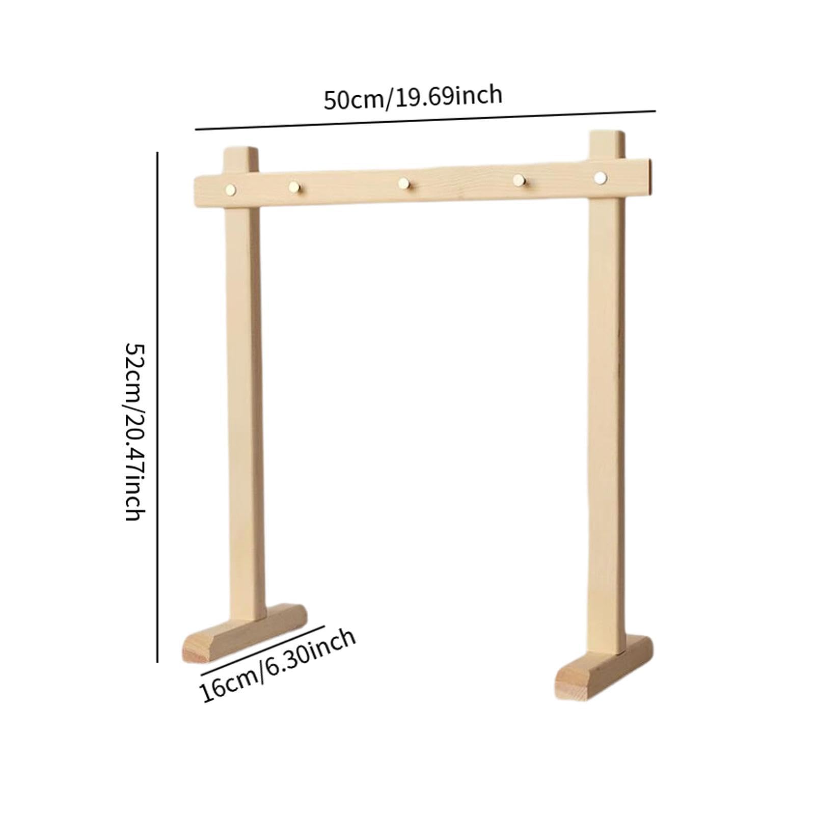 Estructura de Madera para Soporte de Gong y Exhibición de Joyas, L