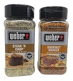 Weber Gourmet Burger and Steak N Chop Seasoning Bundle