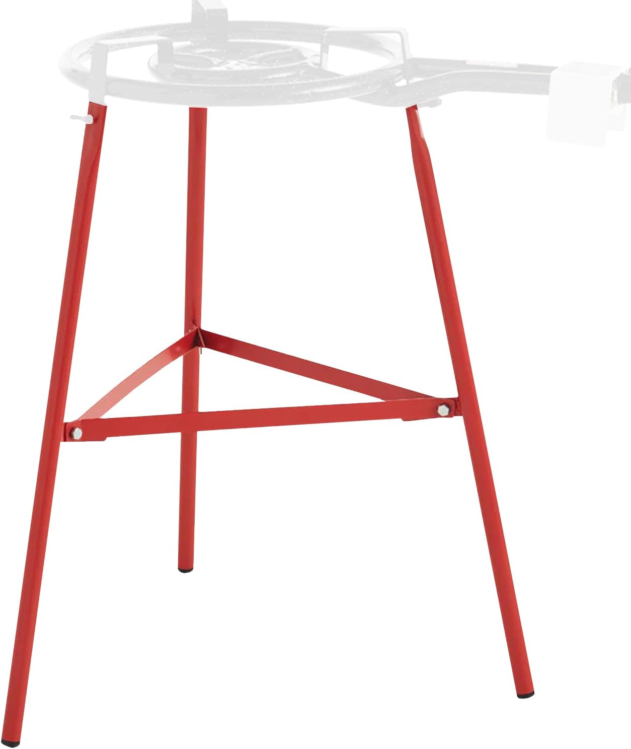 Magefesa 30-Inch Heavy-Duty Reinforced Burner Tripod, Compatible with Most Burners, Ideal for Paella Pan Cooking (Burner Not Included, Red)