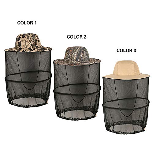 Festnight Chapéu de proteção solar dobrável ao ar livre com proteção de malha de rede de cabeça para