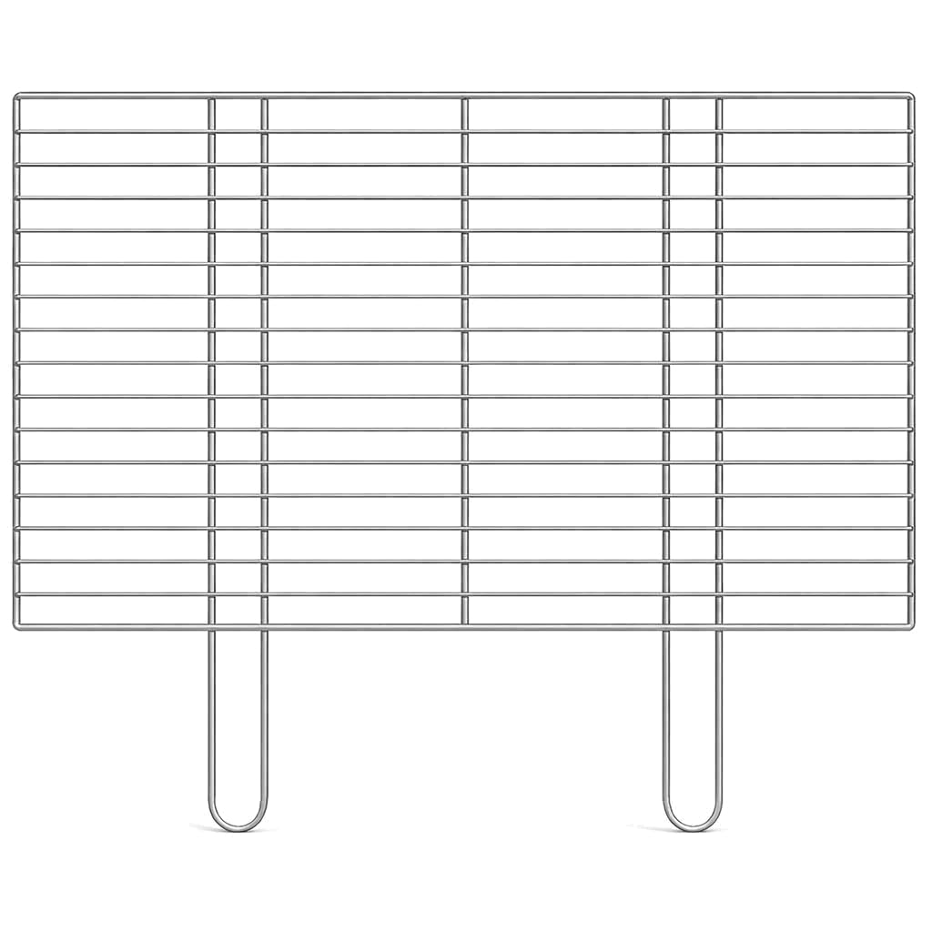 BBQ Grillrost aus Edelstahl 54x34 cm Rechteckig 4mm x 2.5mm Ersatzrost für Gasgrill Holzkohlegrill mit Griffen