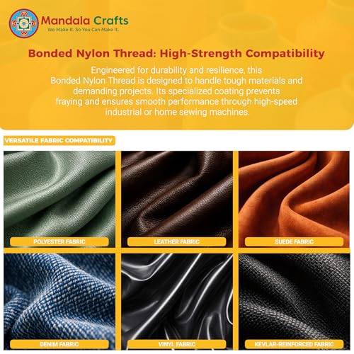 Hilo de Nylon Bonded Mandala Crafts #92 4400 yd Blanco miniatura 6