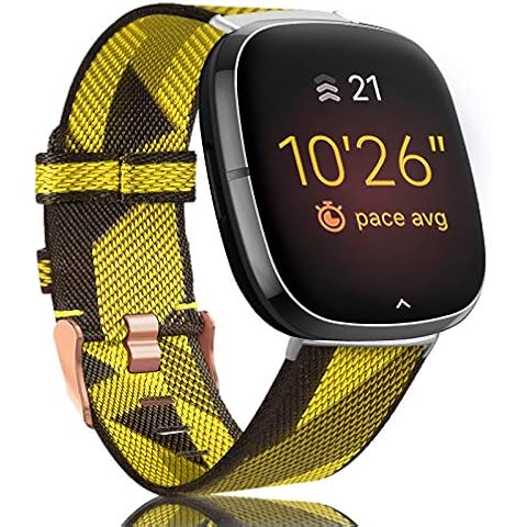 Onedream Correa Tejida Nylon para Fitbit Versa 3/Sense, Varios Colores Cover