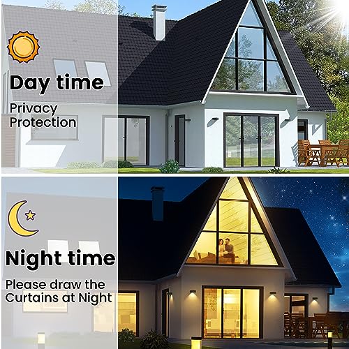 One Way Window Privacy Film With 3 Free Tools: Window Tinting Film For Home Sun Blocking Window Tint See Out Not In Reflective Window Clings Heat Control Door Window Coverings,17.7 * 78.7 Inch #TOP4