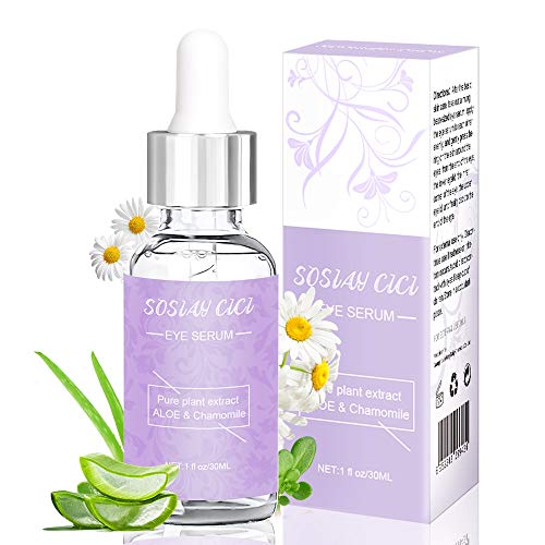 Under Eye Serum, Eye Wrinkle Serum for Dark Circles & Puffiness, Reduce Eye Bags, Crow's Feet, Fine Lines, Dark Circles Under Eye Treatment Organic Coffee Anti-Aging Eye Firming Serum 1fl oz