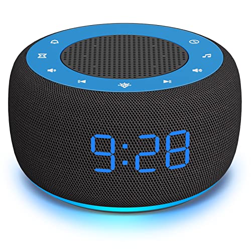 Buffbee Sound Machine & Alarm Clock 2-in-1-0-100% Display Dimmer Under Light Sleep Timer Precise 30-Level Volume Control White Noise Machine product thumbnail 11