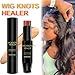 Wig Lace Dyeing Stick,Wig Knots Healer with Brush Portable Sweat-proof Natural,Hide Wig Knots&Grids,Hair Color Stick for Lace Wigs,Frontal Part,Hairline,Dark Brown(04)