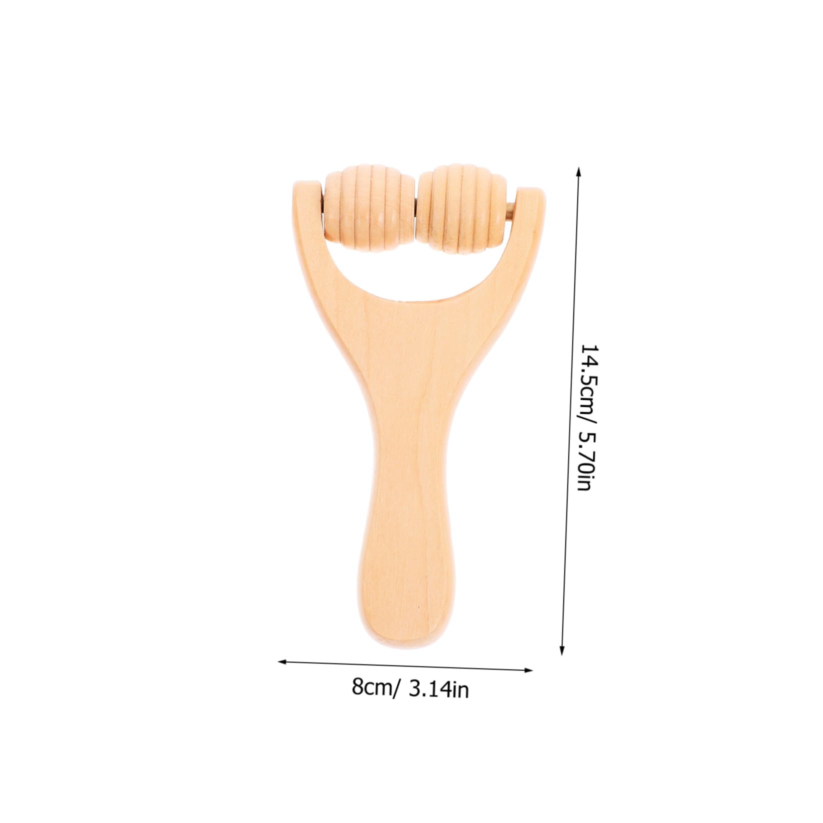 FRCOLOR 15piezas Rodillo De Masaje Manual De Madera Masajeador De Cuerpo Portátil Herramienta Para Relajar Músculos y Mejorar Circulación Para Oficina y Viajes