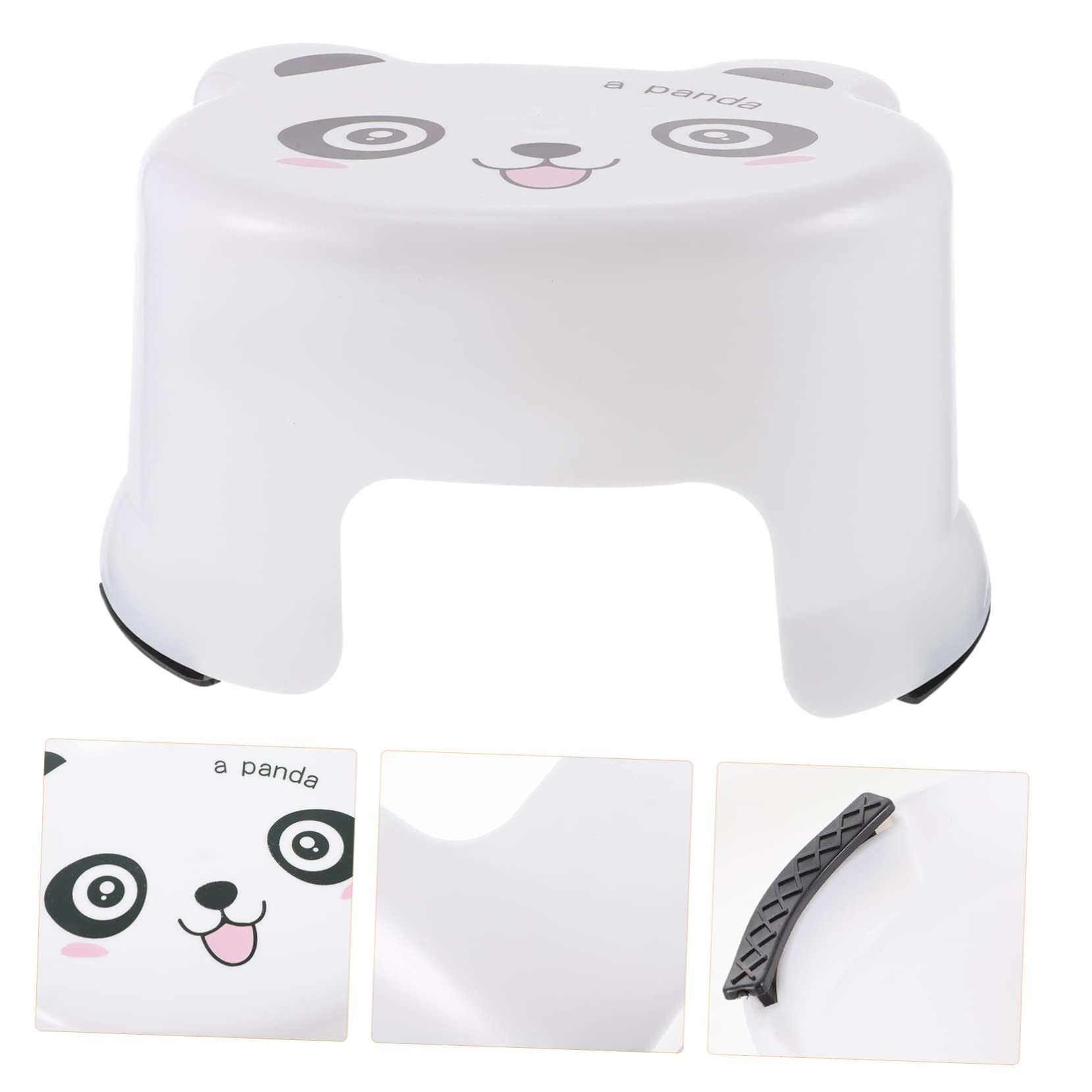 MAGICLULU Panchetto per Bambini in Plastica Bianco Antiscivolo Texture, Leggero e Resistente, per Bagno e L'addestramento al Vasino
