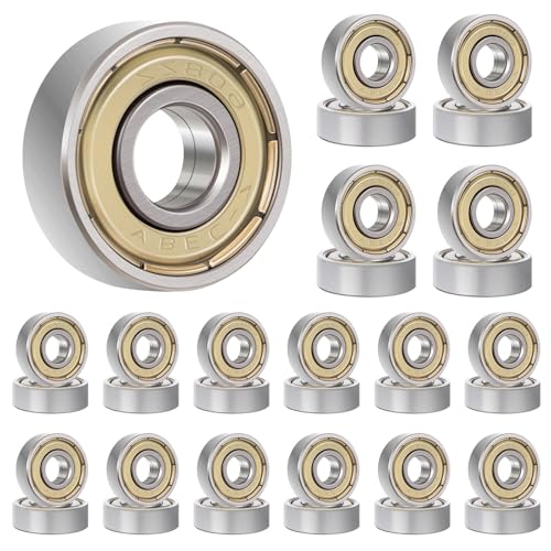 50 unidades 608 rodamientos ABEC-7 608zz, rodamientos de 8 mm x 22 mm x 7 mm, rodamientos de metal con ranura profunda 608 zz, rodamientos de 22 mm para monopatín, patines en línea