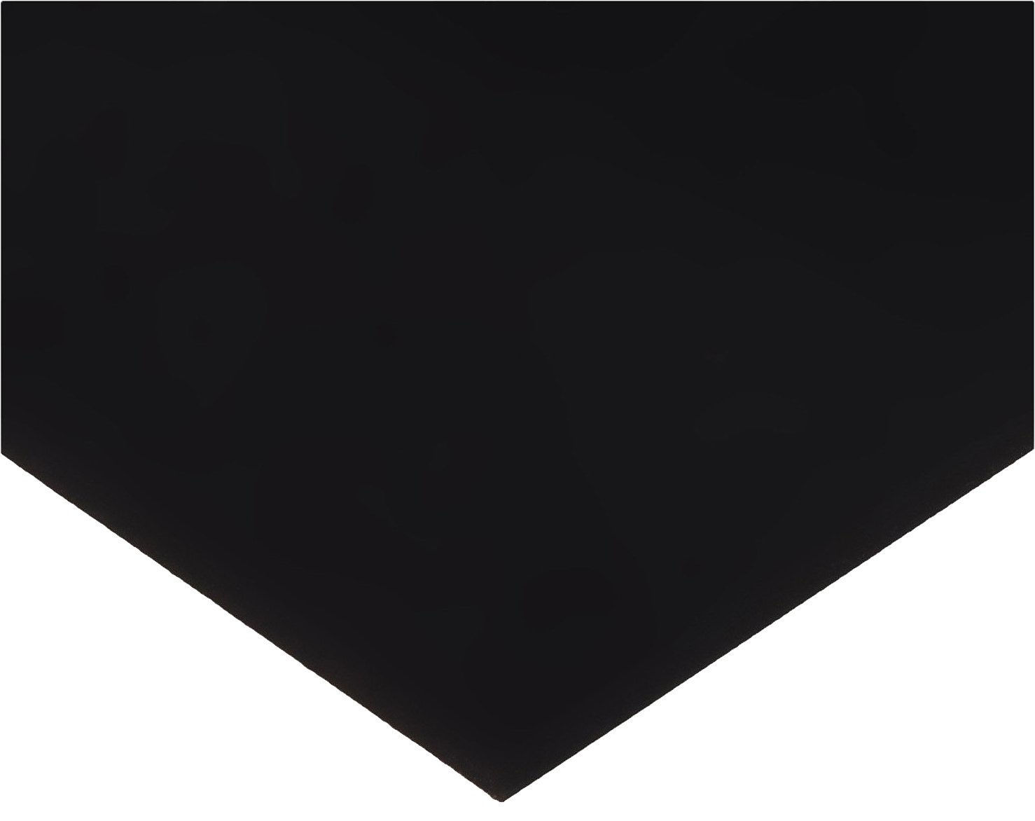 PVC (Polyvinyl Chloride) Shim Stock, Flat Sheet, Black, 0.0125