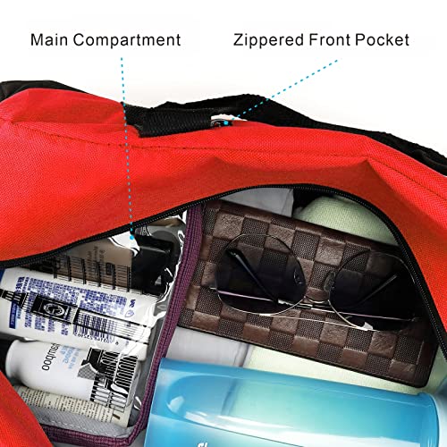 Dufflebagmissmoon18overnightweekendertravelsportcarryongymbagadjustableshoulderstrapforwomenormenred  Urban Country Home Decor Duffle bag missmoon 18 overnight weekender travel sport carry on gym bag adjustable shoulder strap for women or men red  urban country home decor
