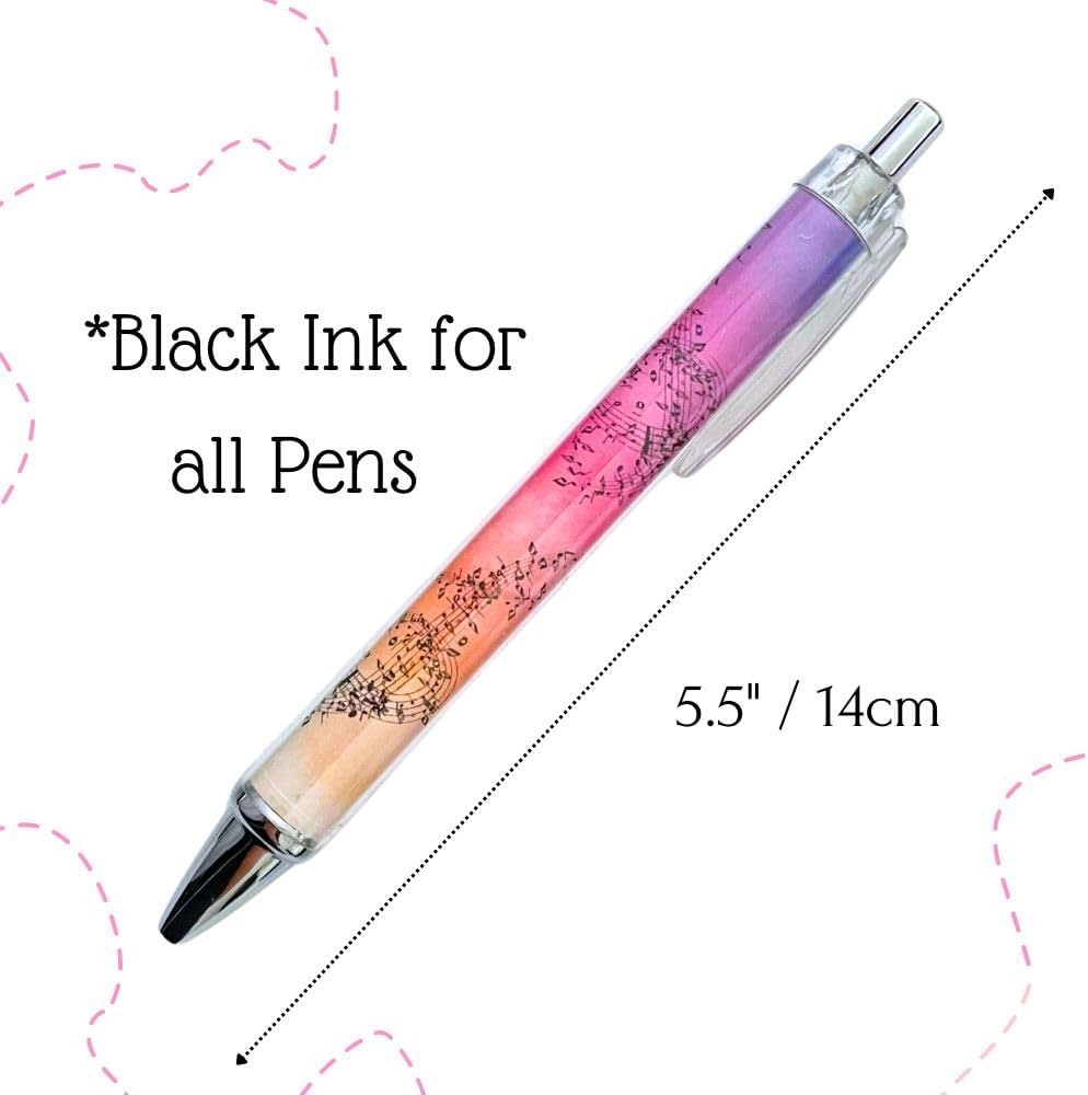 Music Pens 10 PC Unique Musical Party Favor Teacher Gift Romantic Themed Office Supplies Classroom Piano Enthusiasts Musician Cool Stationery Artistic Vibes Bulk Perfect for Student Journals - Image 2