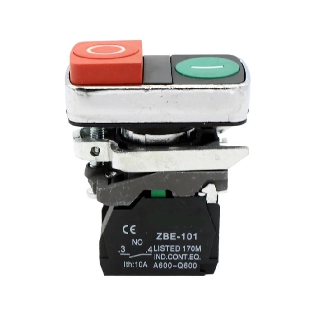 Interrupteur à double bouton BL8425 bicolore rouge vert pour commande électrique - 4
