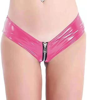 GRRKDFQ Women's Lingerie Sets Zipper Crotch Shorts Underwear