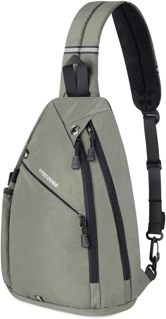 TITECOUGO Sling Bag Crossbody Shoulder Outdoor Travel Hiking Backpack for Women & Men TITECOUGO Sling Bag Crossbody Shoulder Outdoor Travel Hiking Backpack for Women & Men