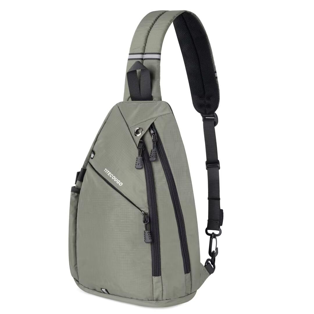 TITECOUGO Sling Bag Crossbody Shoulder Outdoor Travel Hiking Backpack for Women & Men
