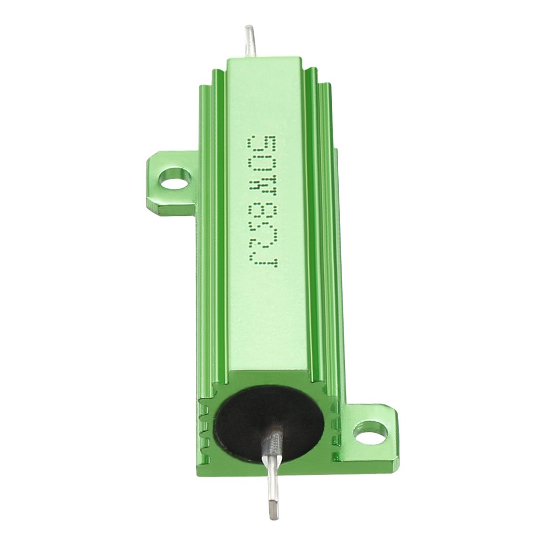 2 Stück 50W 0,8 Ohm Aluminium-Widerstand – Gehäuse-Montage, 5% Toleranz, Grün, Für Stromversorgungen & Audio