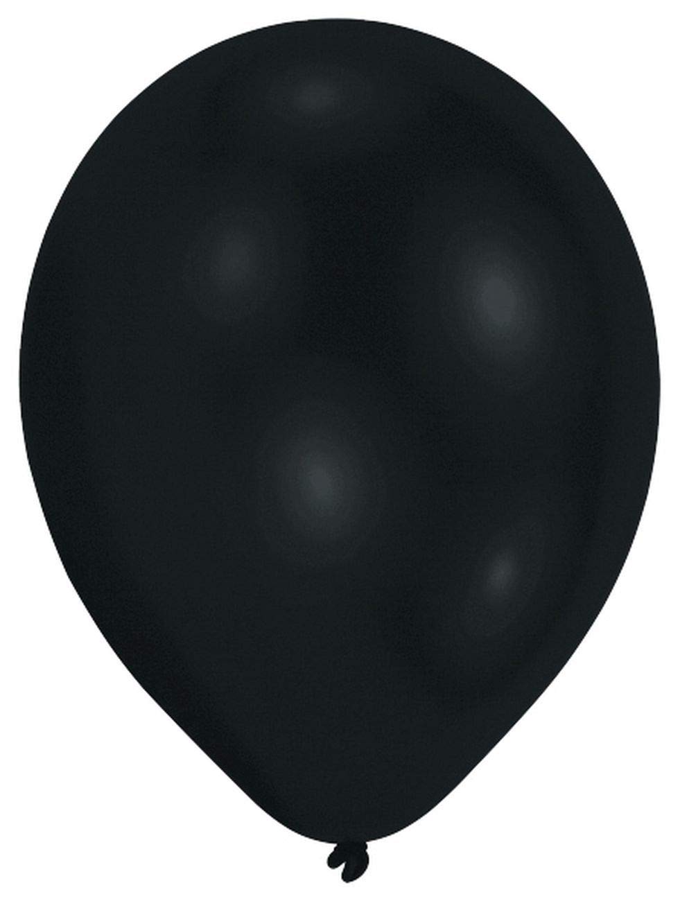 amscan 9904922 25 Black Latex Balloons