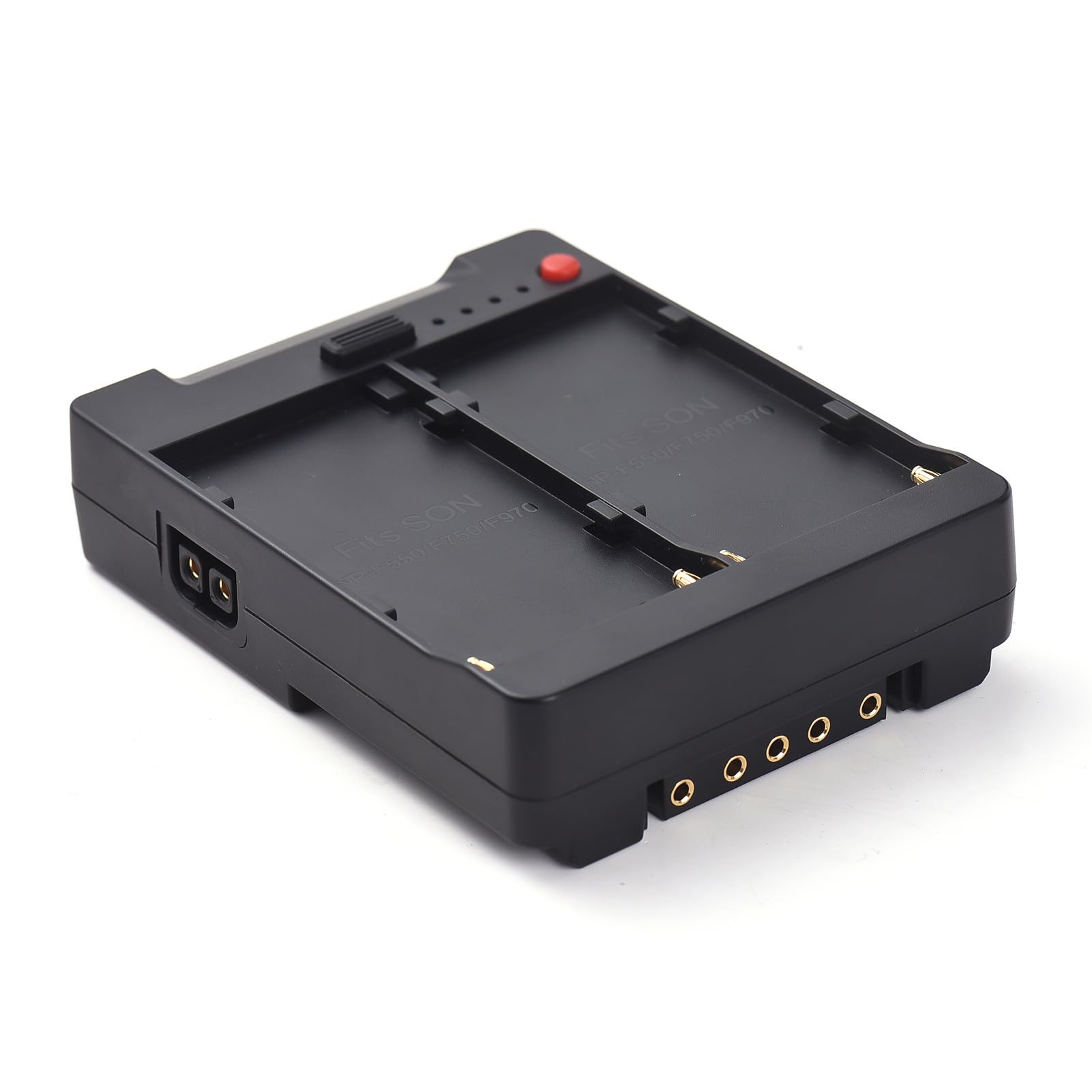 Andoer NP-F970 F750 F550 - Piastra per batteria a V-Lock V-Mount con uscite USB-A/Type-C/DC/D-TAP