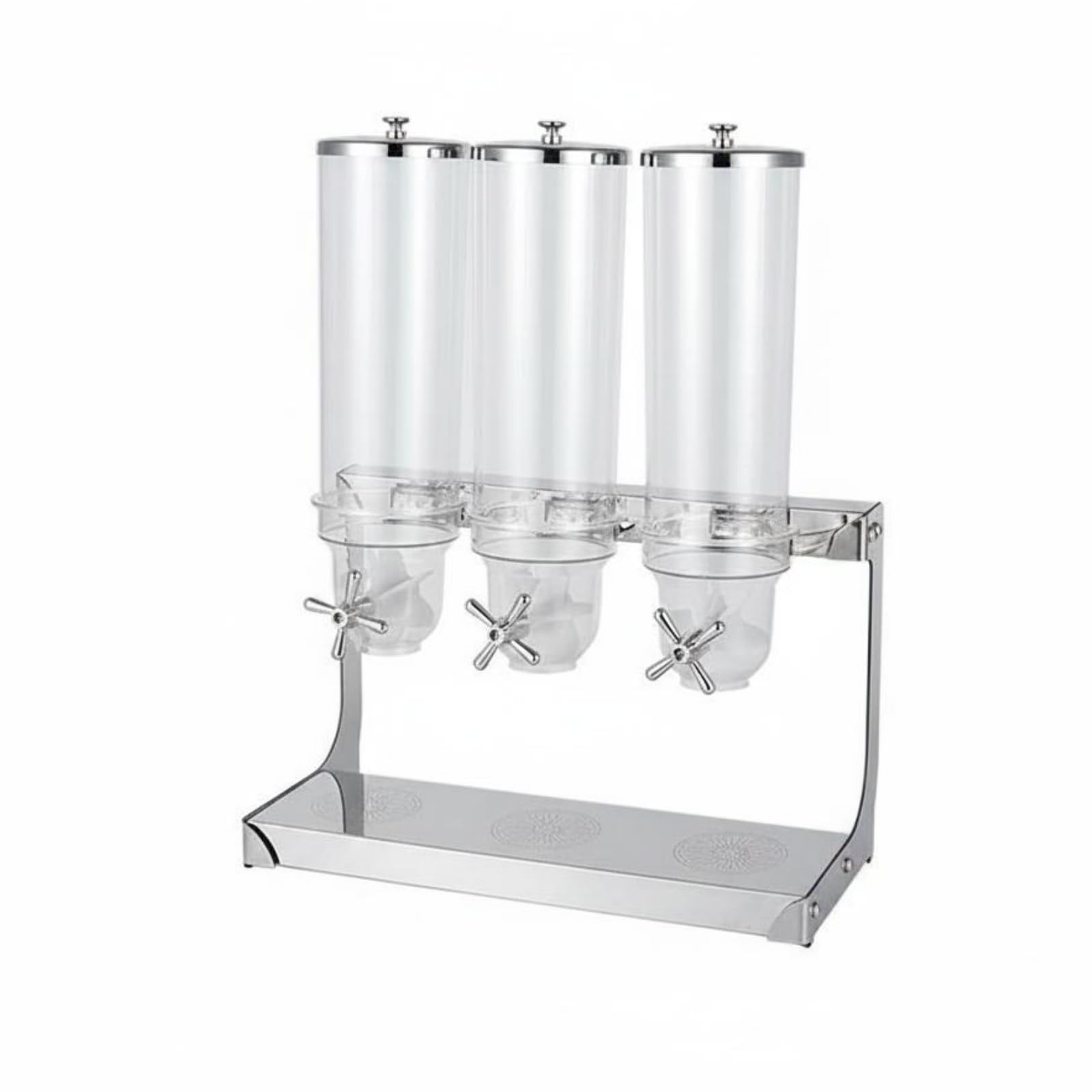 Máquina Dispensadora Cereales Tapa Sellada Dispensador Granos Cuerpo Transparente Dosificador Giratorio Grano para Bufé, Restaurante, Hotel