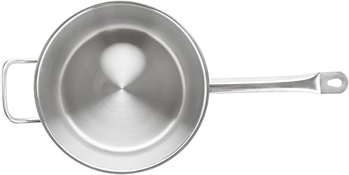 Miniatura 6 de -Cacerola de 10 cuartos de galón con tapa de acero inoxidable - Juego de sartenes multiusos para uso en el hogar, cocina o restaurante, sartén de