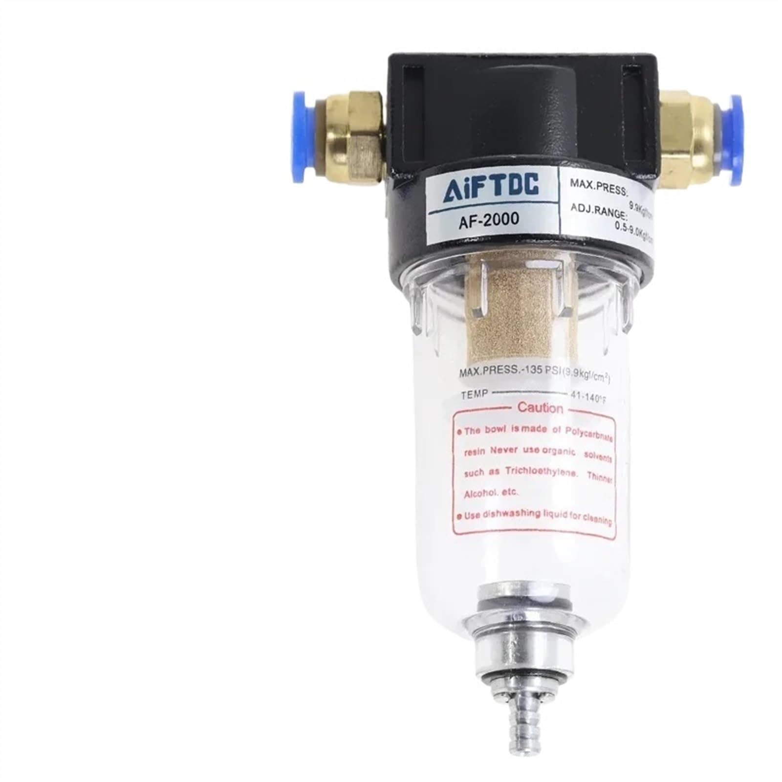 AYNRJKKX AF2000 1/4 Processor Copper Filter Air Pump Oil and Water Separator Pneumatic Components Compressor(AF w (PC10-02x2))