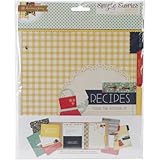 Simple Stories Snatp! Homespun Double-Sided Recipe Pages, 6 by 8-Inch, 12-Pack