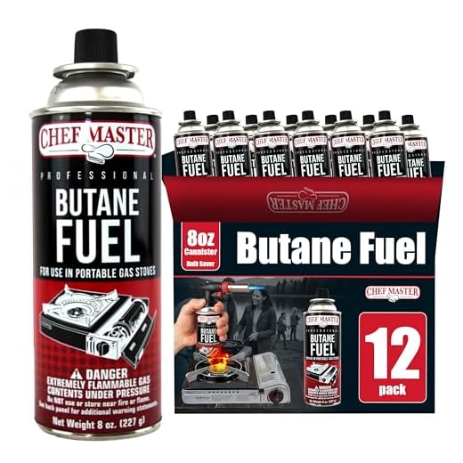 Chef Master Butane Fuel for Outdoor Cooking