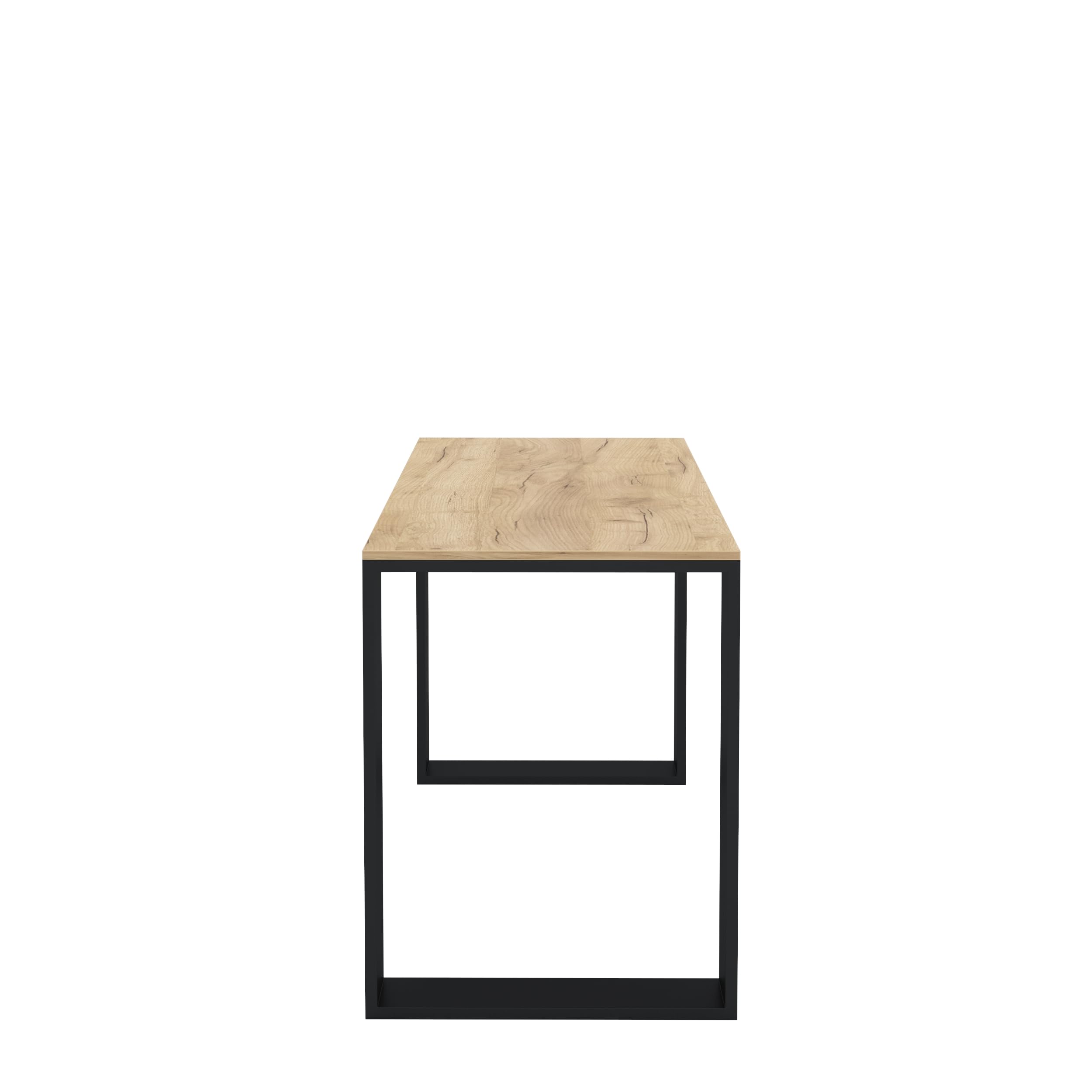 AKKE Table à Manger Table de Cuisine Artisanat doré 110x65cm