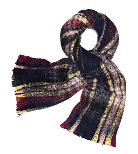 Tory Burch Brushed Shetland Plaid Merino Wool Scarf #TOP24