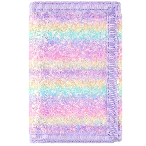 Image of Kids Wallet, Little Girls Wallet for Kids, Small Kids Wallet for Girls Zipper, Teen Wallet for Teen Girls, Rainbow Wallet with Magic Sticker, Novelty Childrens Wallet with Coin Pocket