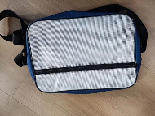 [GNEGNI] 透明バッグ A4サイズ対応 大容量 メッシュ ツールバッグ 防水 PVC素材 2ポケット付 エンジニア 現場 仕事用 コンサート 安検 ビニールカバン 肩掛け 調節可能 ホワイトメッシュ