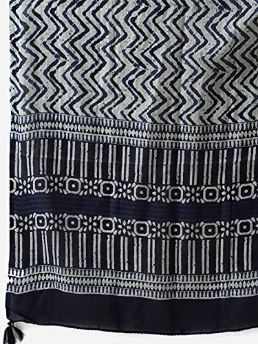 Image of Vaamsi Women's Pure Cotton Geometric Printed Straight Kurta Set With Dupatta | kurta sets for woman