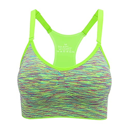 Irdcomps Sujetador Deportivo para Mujer Verano Desmontable Bra Deportivo Sujetador Deportivo Costura Push up sin Aros Yoga...