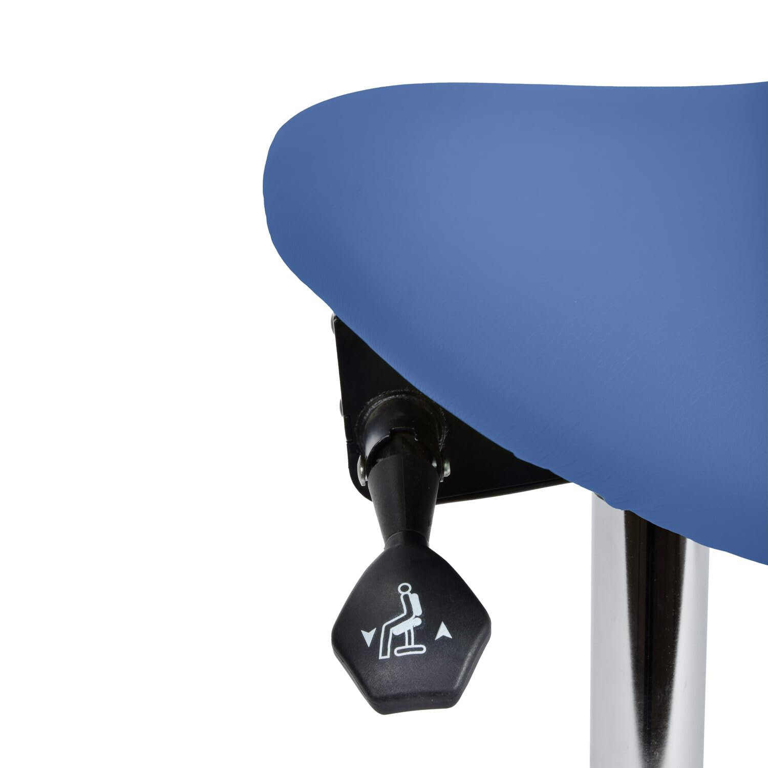 Taburete Giratorio con Asiento inclinable, Color Azul
