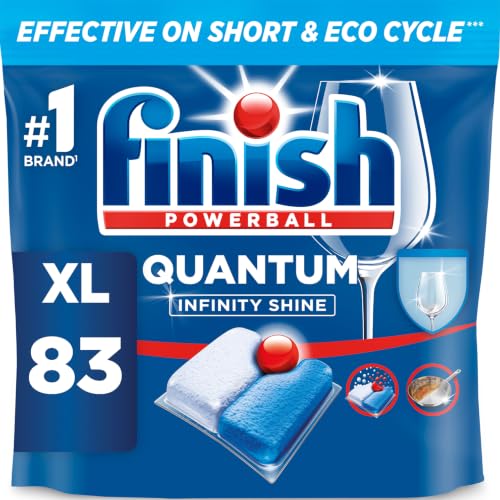 Finish Quantum Infinity Shine Dishwasher Tablets, Fresh, 83