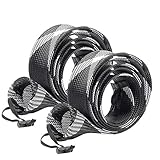 SF Standard Spinning Rod Sock Fishing Rod Sleeve Rod Cover Braided Mesh Rod Protector Pole Gloves Fishing Tools for Spinning Fishing Rod Black-White-2PCS Fit Spinning Rod 6-1/2FT to 7-1/2FT
