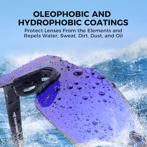 Image of KastKing Tarkio Polarized Fishing Sunglasses, One Piece PC Lens Rimless