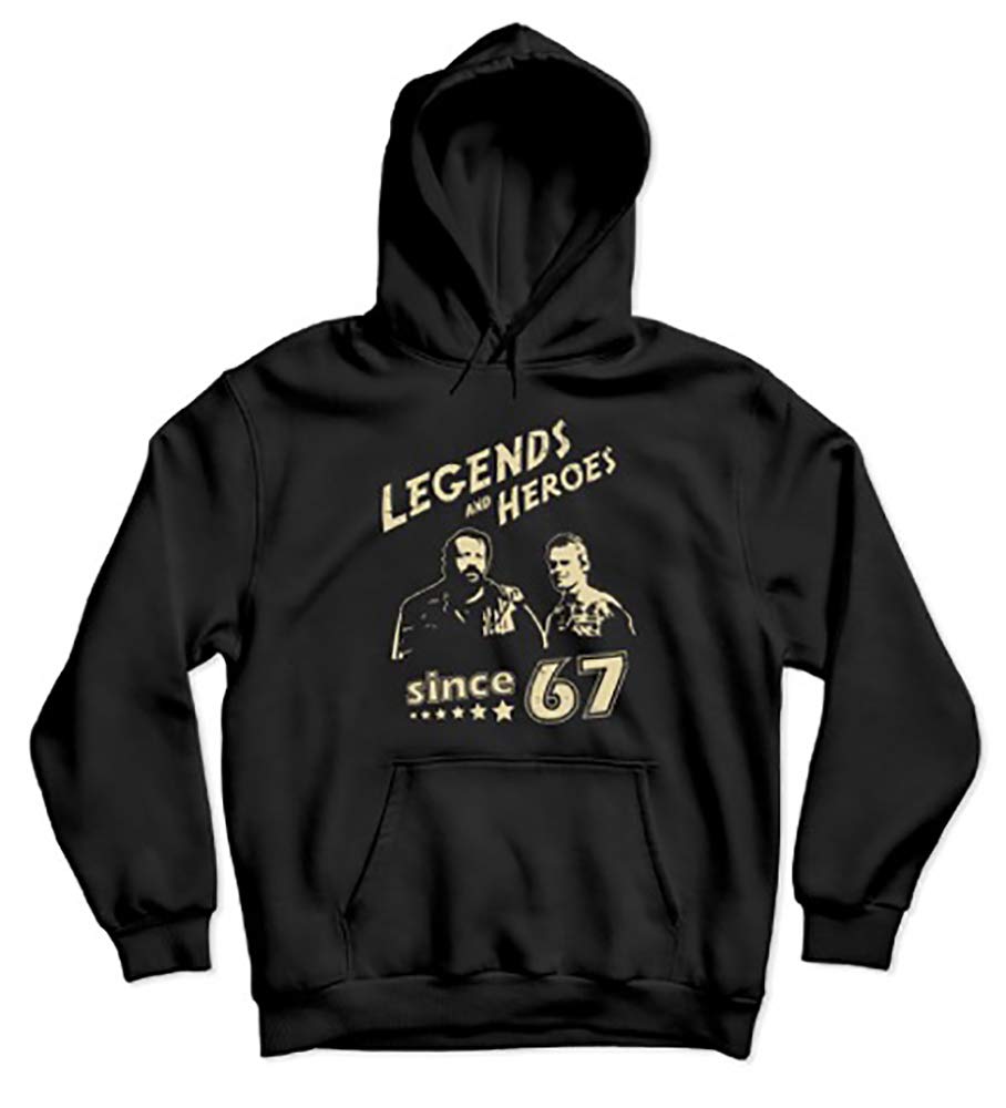 Terence HillBud Spencer Legends and Heroes Hoodie (Black)