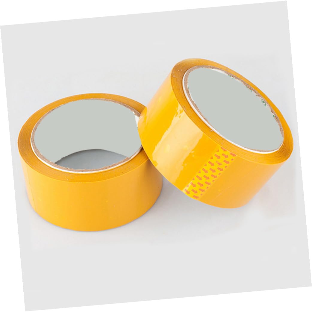 6rouleaux Ruban Adhésif Transparent Pour Lot Ruban De Scellage Pour Déménagement Et Expédition Colis Sécurisés Jaune