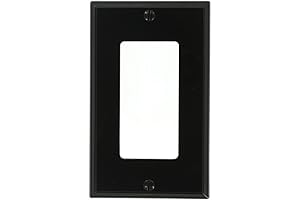 Leviton 1-Gang Decora/GFCI Wallplate in Black