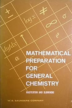 Paperback Mathematical Preparation for General Chemistry Book