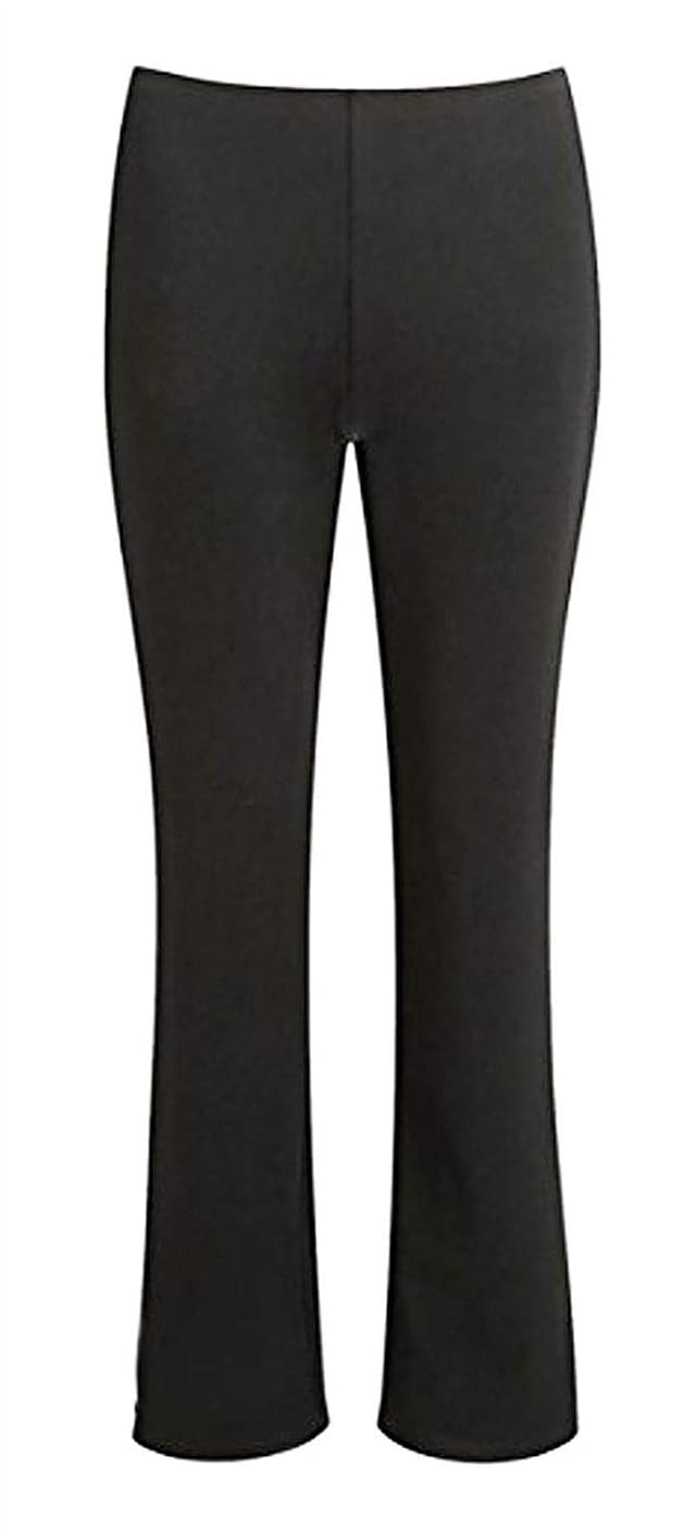 My Choice Stuff Ladies Pull On Work Bootleg Pants Womens Stretchy Bootcut Plain Bottom Trousers US 4-22