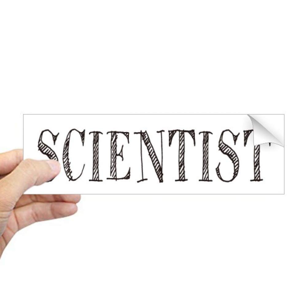 Sticker rectangulaire pour fenêtre Best Scientist ever pour personnaliser votre laboratoire