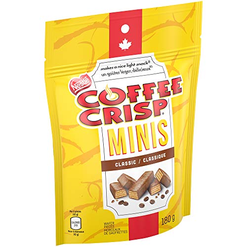 Coffee Crisp Nestle Minis, 180G/6.3 Oz. Bag (Imported From Canada) #TOP2