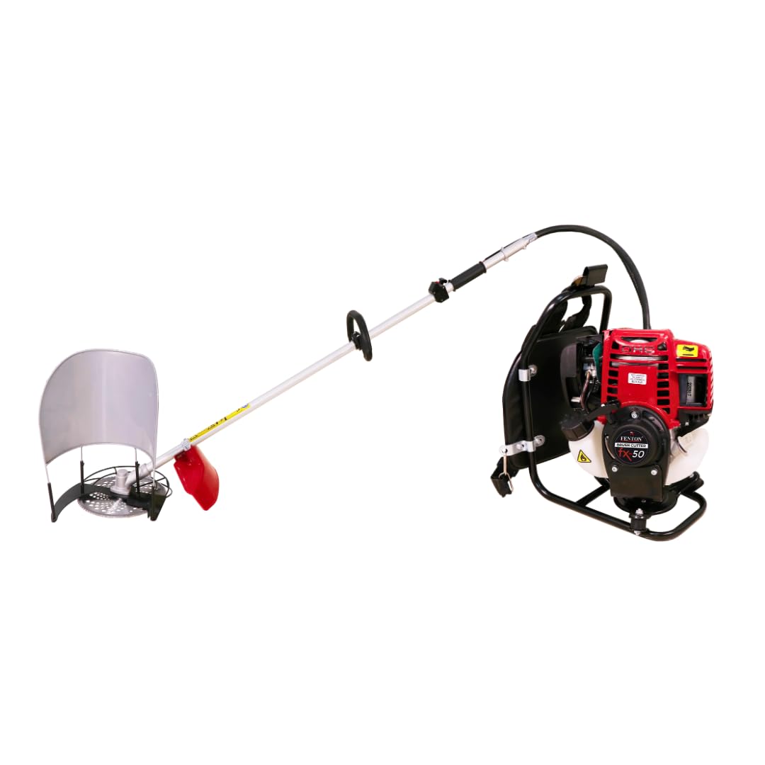Fenton Krishi FX-50 4 Stroke Back Pack Brush Cutter | Crop Cutting | Grass Trimming | 50 CC Engine | with 80 Teeth, 3 Teeth Blade | Tap & Go | with Tiller Attachment (B0D6MY7X26) Amazon Price History, Amazon Price Tracker
