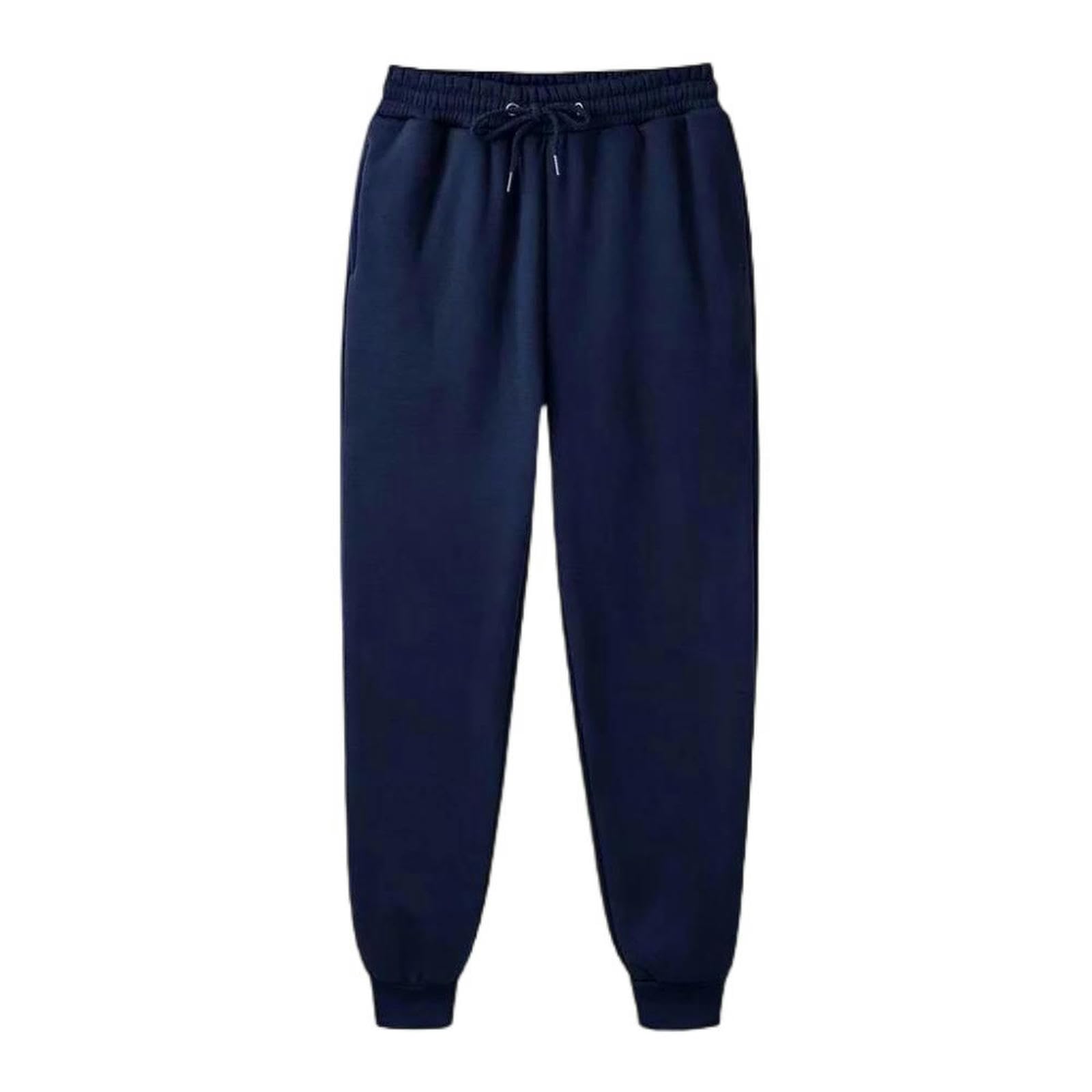 Pantalon d'entraînement homme en bleu marine avec finitions durables pour la gym