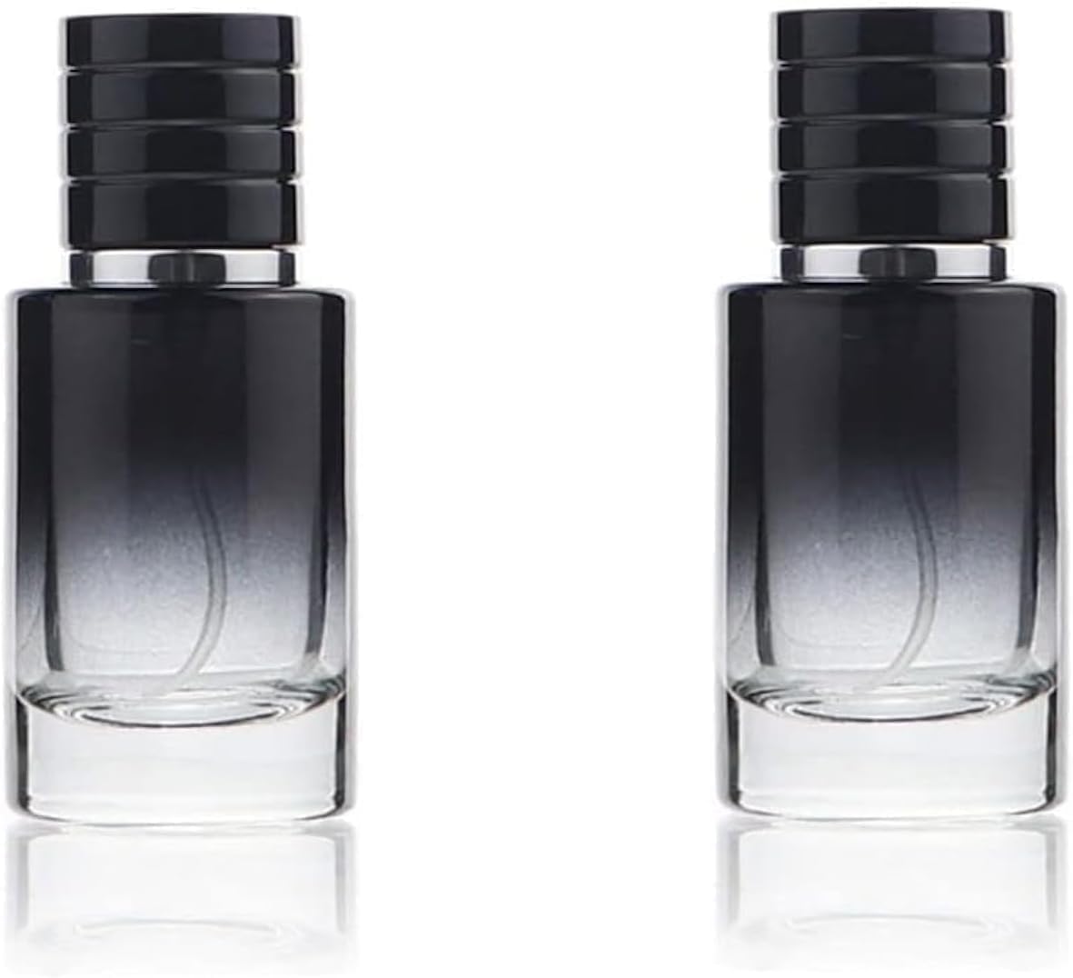 Hunky Dory 2pcs 50ml Double Colour Effect Black Transparent Empty Refillable Reusable Perfume Bottle With Cap and Easy Pump For Perfume, Essential oil, Beauty use.-image-10